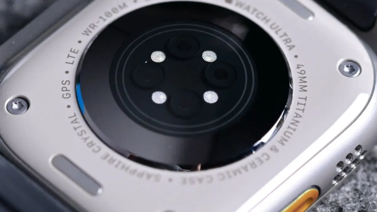 Apple Watch Ultra 4 redesign concept featuring expanded internal health and environmental sensors.