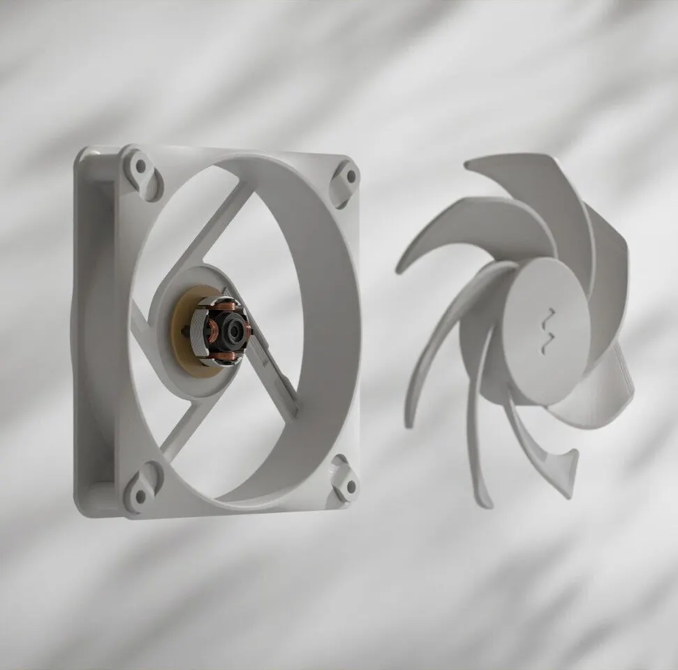 Fractal Design Dynamic 3 fan series featuring PWM controlled cooling fans for modern PC builds.