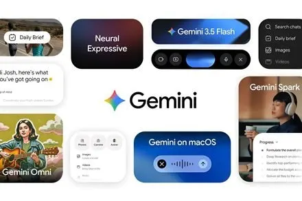 Screenshot of the Google Gemini interface highlighting video generation, cloud agents, and daily briefs.