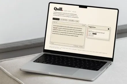 The interface shows a macOS text editor designed for offline grammar correction.