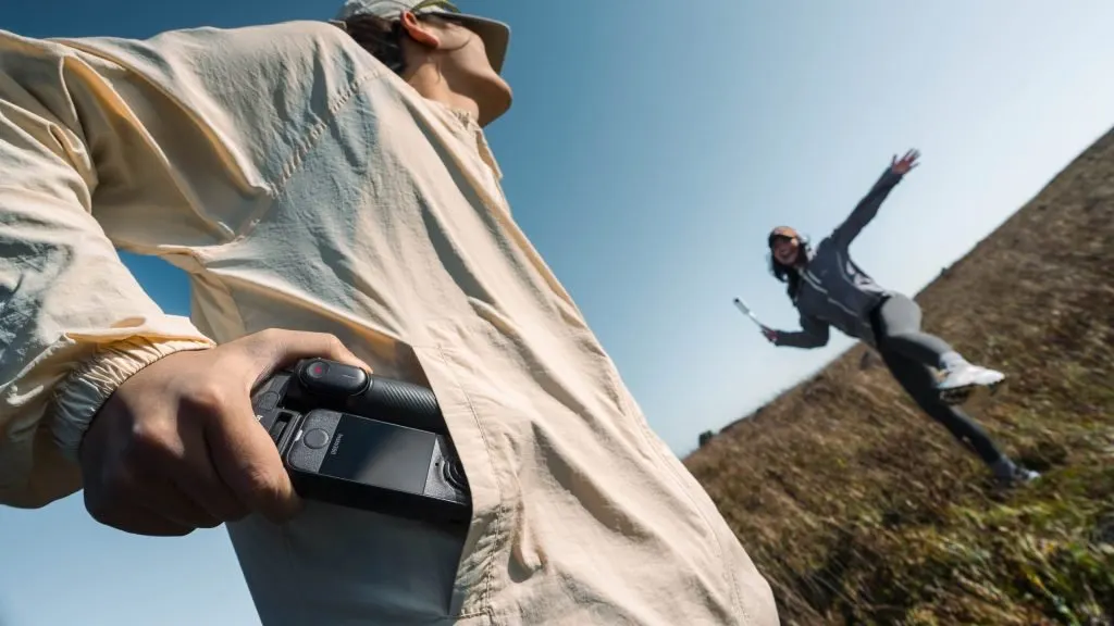 Insta360 X4 Air 8K 360-degree camera with a lightweight chassis and integrated AI editing tools.