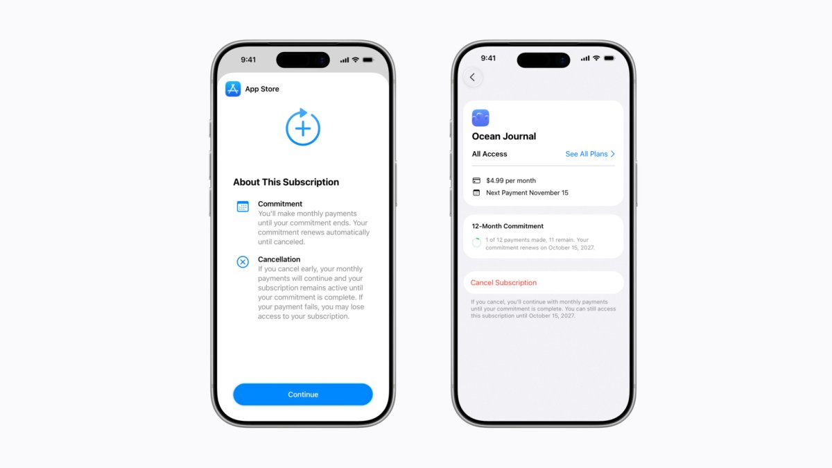 Apple Introduces Twelve-Month Commitment Subscriptions for App Store Developers