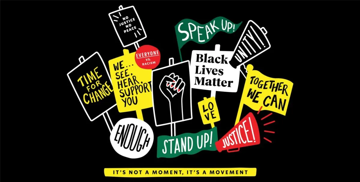 Starbucks employees wear Black Lives Matter shirts and supportive accessories under the updated apparel policy.
