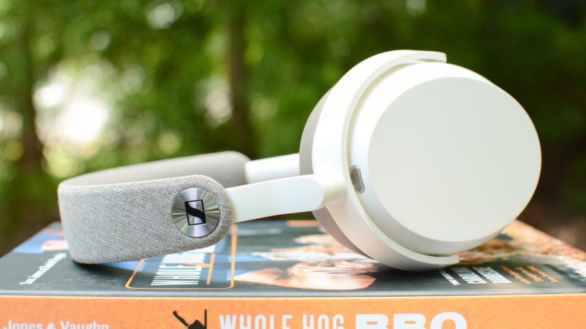 The Sennheiser Momentum 5 Wireless headphones display the revised headband and matte ear cups.
