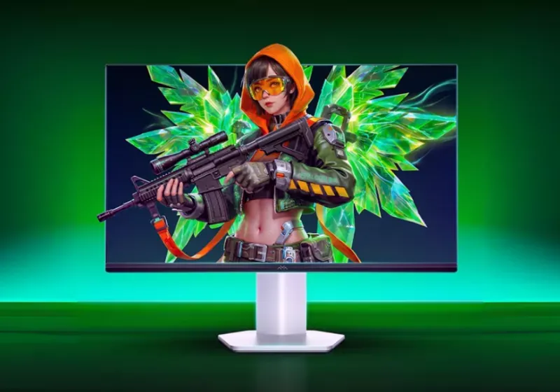 A 24.5-inch TCL 300Hz 1080p gaming monitor displays a fast-paced esports title.