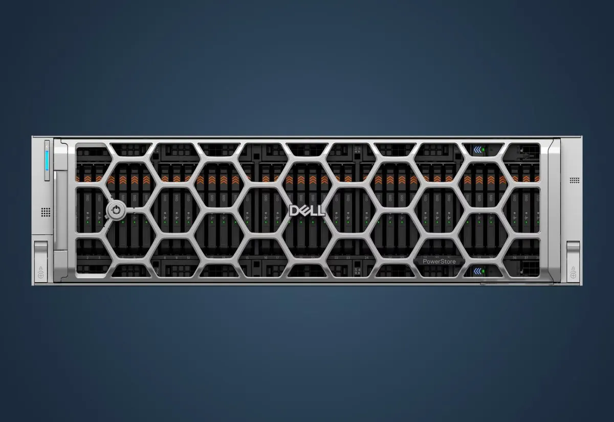 Dell PowerStore Elite storage architecture supporting block, file, VM, and container workloads.