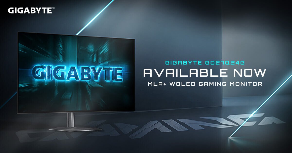 (PR) Gigabyte Announces Availability of 27" QHD 240Hz WOLED Gaming Monitor for Competitive Play