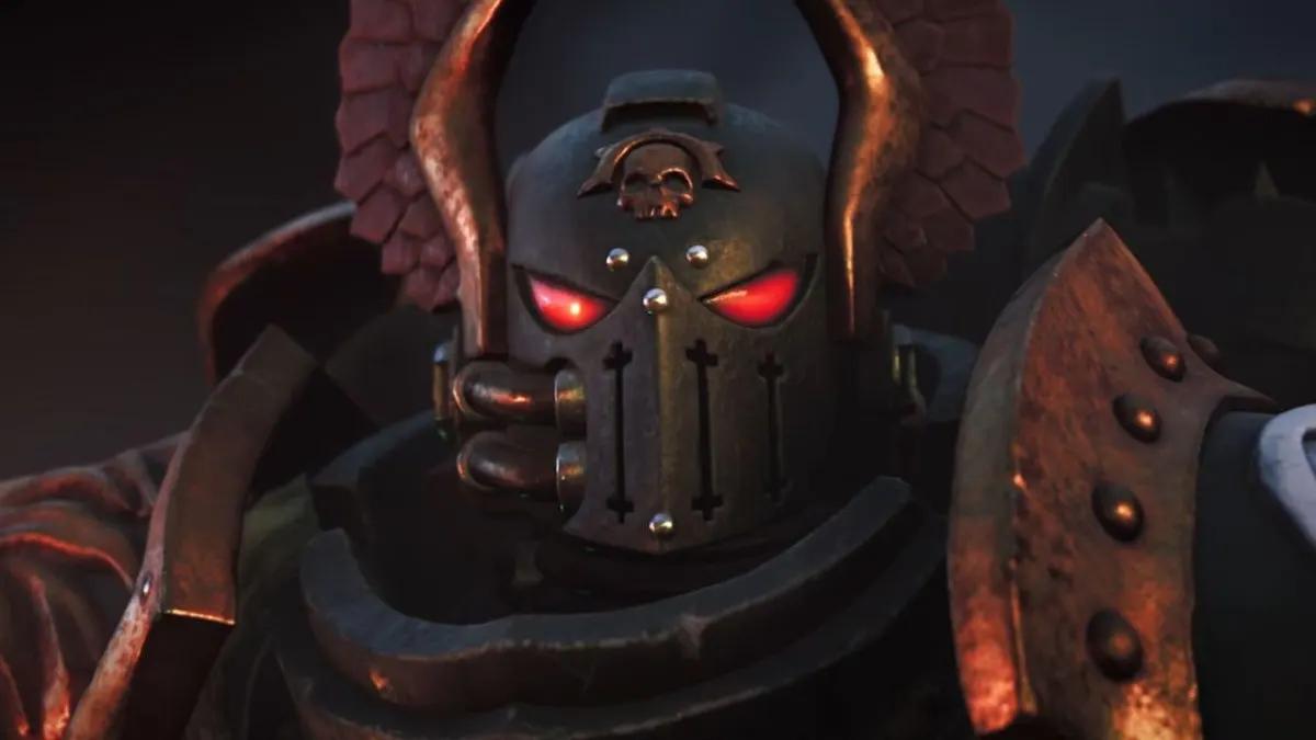 This illustration depicts the September launch date and campaign roadmap for Warhammer 40,000 Dawn of War 4.