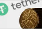 Tether and Georgian lari symbols representing the GELT stablecoin partnership.