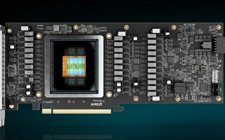 The AMD Instinct MI350P is a PCIe accelerator card designed for standard dual-slot server deployment.