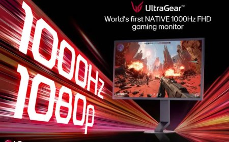LG unveils the world's first 1080p gaming monitor with a native 1,000Hz refresh rate