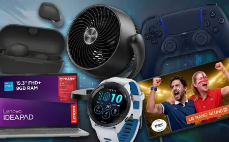 A promotional display for the Argos Big Red sale features discounted electronics and home appliances.
