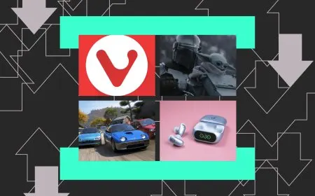 Vivaldi 8.0 browser window displaying customization options and a clean interface.