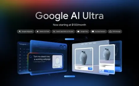 The graphic displays the revised pricing tiers for Google AI Ultra subscriptions.