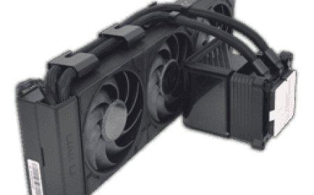 The Lian Li HydroShift II OLED curved 360mm AIO cooler features a motorized adjustable display.