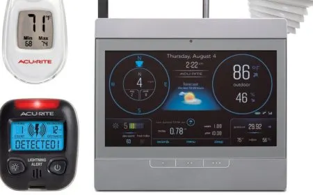 AcuRite mobile interface showing the transition to the AcuRite NOW platform.