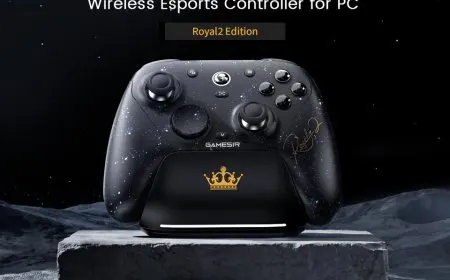 The GameSir G7 Pro 8K PC Royal2 Edition wireless controller features ultra-high polling rates for competitive gaming.