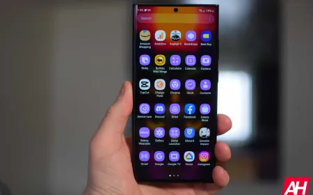 The Samsung Galaxy S23 smartphone displays the May 2026 Knox security update notification on its screen.