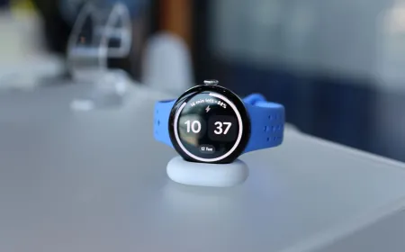 Google Pixel Watch 4 41mm Wi-Fi model in black with a sport band.