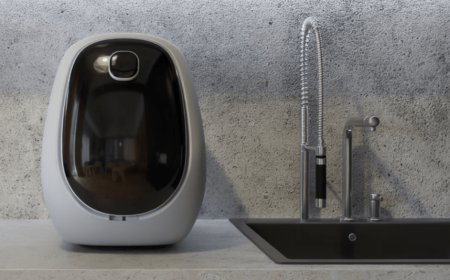 LICURV explores instant kitchen cleaning with compact dishwasher and five-second wash