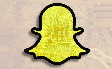 Snap standalone augmented reality glasses show the frame structure and front camera placement.