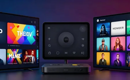 Streaming platforms display divergent interface layouts that reflect unique branding and technical constraints.