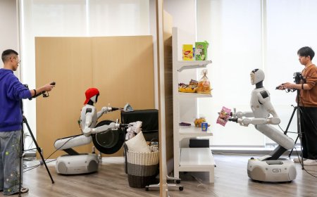 Robotics testing equipment inside a residential rental unit