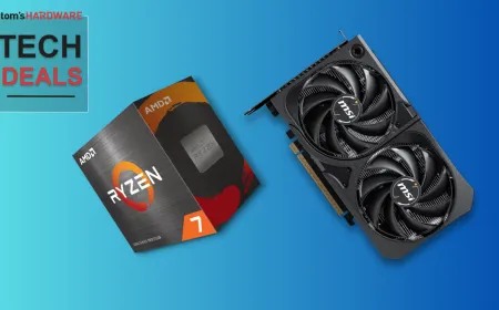 Budget desktop setup featuring AMD Ryzen 7 5800X processor and Nvidia RTX 5060 graphics card for 1080p gaming.