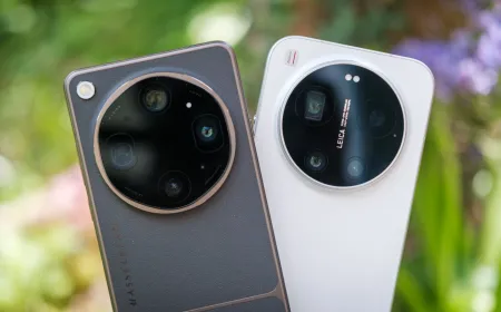 The image displays a side-by-side comparison of the OPPO Find X9 Ultra and Xiaomi 17 Ultra camera systems.