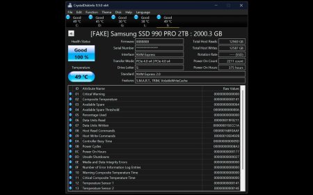 CrystalDiskInfo 9.9.0 Adds Fake Samsung SSD Detection