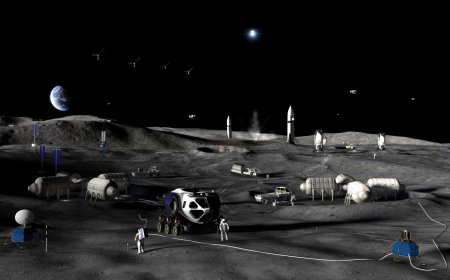 NASA Lunar Mission Timeline and Commercial Infrastructure Plans