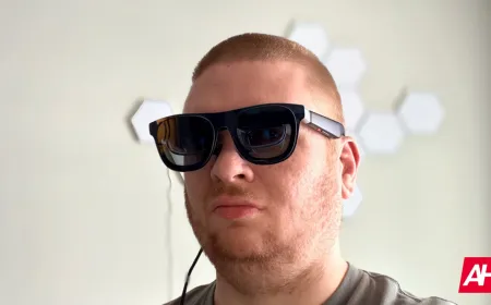 XREAL 1S augmented reality glasses are designed for spatial computing applications.