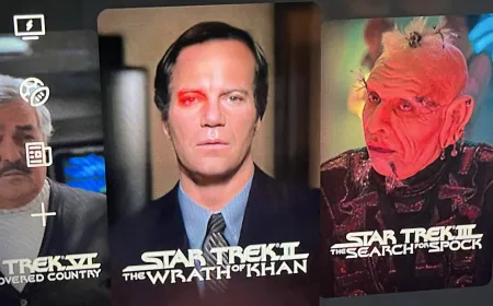 AI thumbnail shows a classic sci-fi lead in business attire. The design contradicts established franchise continuity.