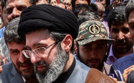 Official portrait of the Iranian Supreme Leader used in coverage of recent regional military engagements