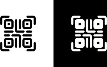 A smartphone displays a scanning interface while reading a printed QR code on a retail display.