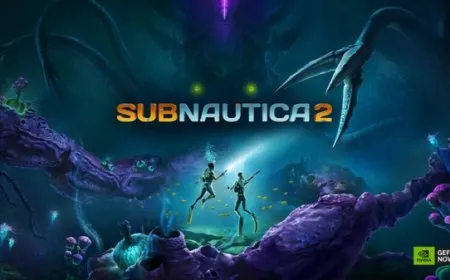 The screenshot shows the NVIDIA GeForce NOW platform interface featuring the Subnautica 2 early access menu.