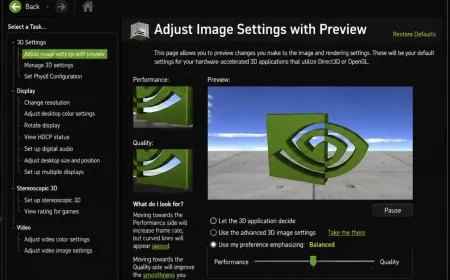 NVIDIA Control Panel interface