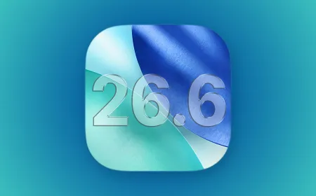 iPhone screen displaying the iOS 26.6 beta update interface highlighting stability and security fixes
