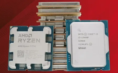Close-up of modern gaming processor architectures and compatible motherboard sockets