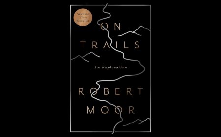 A winding dirt path cuts through a dense forest landscape.