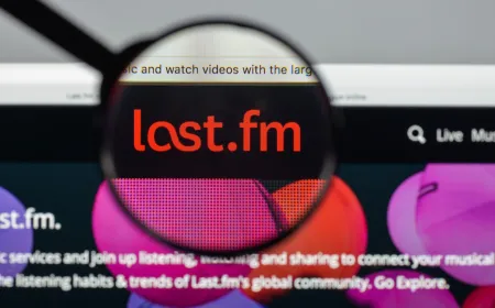 The Last.fm interface and branding appear during its transition to independence after separating from Paramount Skydance.