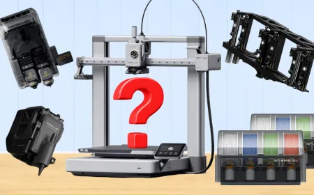 Bambu Lab A2L 3D printer highlighting its expanded build volume and multi-material printing features.
