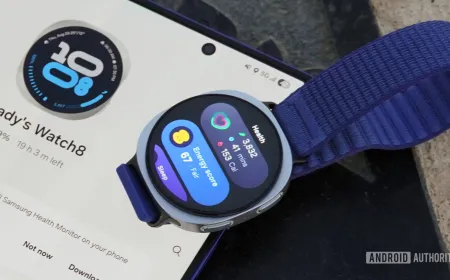 The Galaxy Watch interface displays AI-generated health insights from the One UI 9 beta update.
