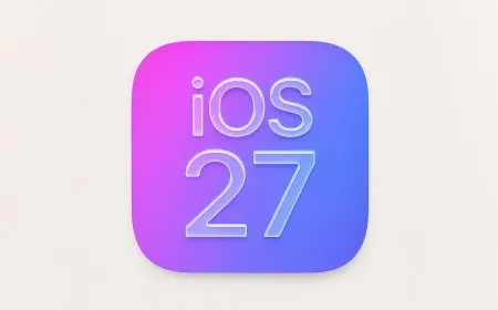 This illustration depicts the iOS 27 interface with updated Siri controls and system stability improvements.