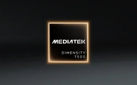 MediaTek Dimensity 7500 processor highlighting mid-range AI processing and 144Hz display support capabilities.