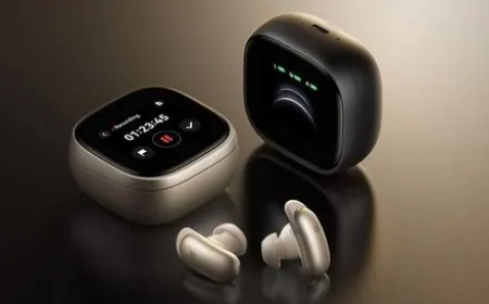 The Anker Soundcore Liberty 5 Pro wireless earbuds rest inside their charging case.