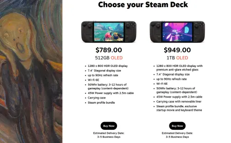 Steam Deck handheld gaming console