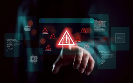 Phishing email warning with Microsoft branding and security alert