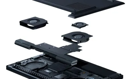 The Razer Blade 18 2026 laptop is shown open with its screen illuminated.